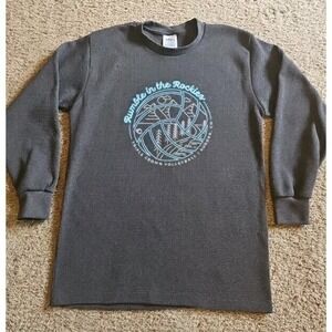 Shaka Wear Mens Large Heavyweight Thermal Long Sleeve Shirt Top With Logo